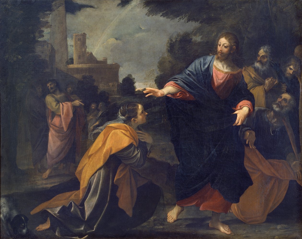 Kristus och den kanaaneiska kvinnan av Ludovico Carracci