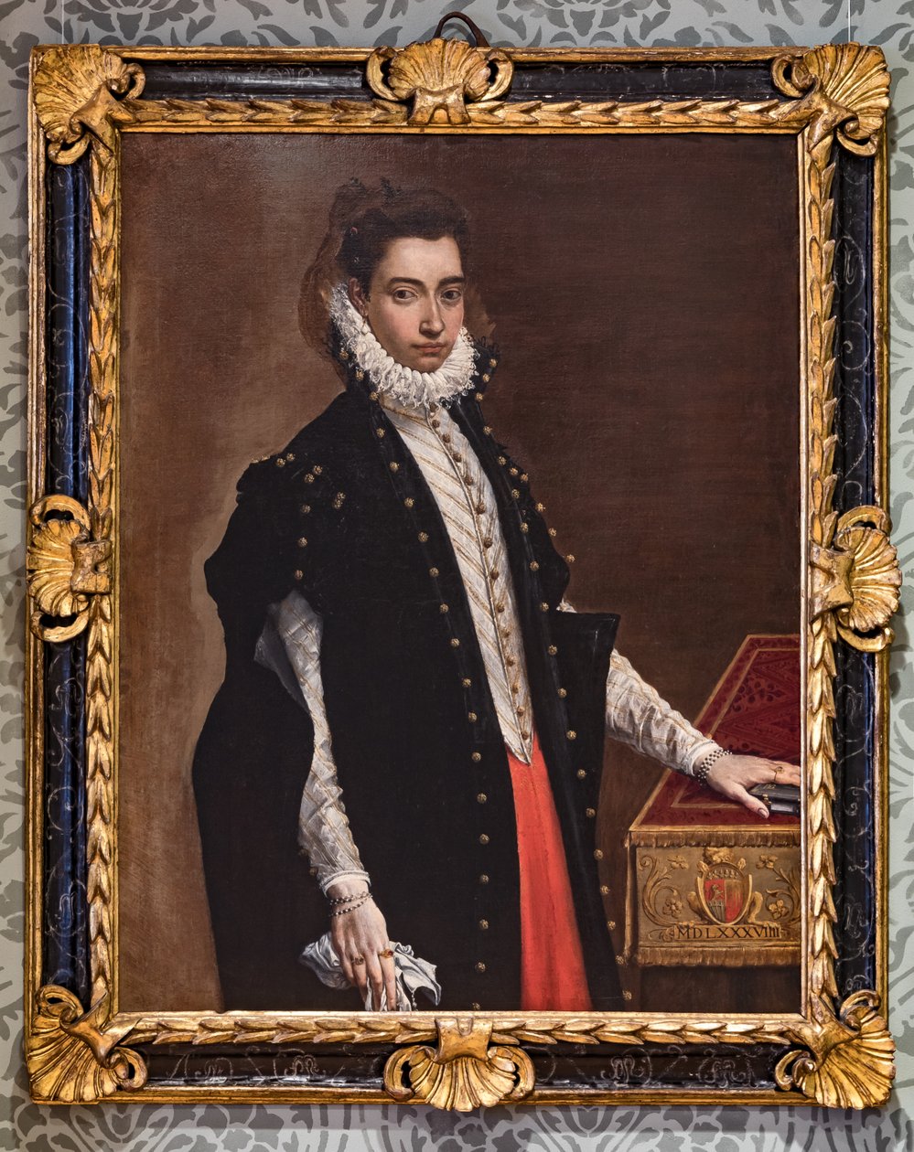 Fontanellato, Masones labyrint, Franco Maria Riccis konstsamling: "Porträtt av Lucrezia Bentivoglio Leoni" av Ludovico Carracci