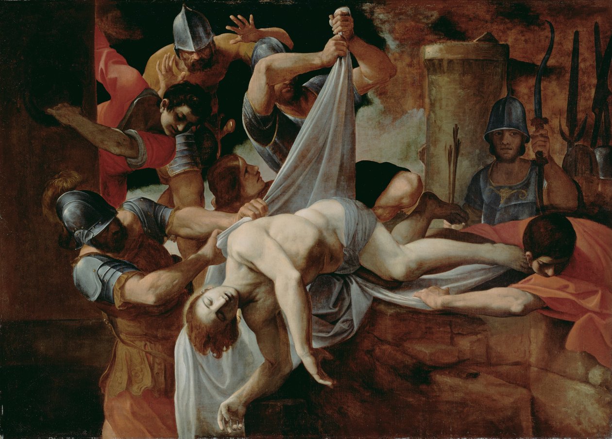 S:t Sebastian kastad i kloaken Maxima av Ludovico Carracci