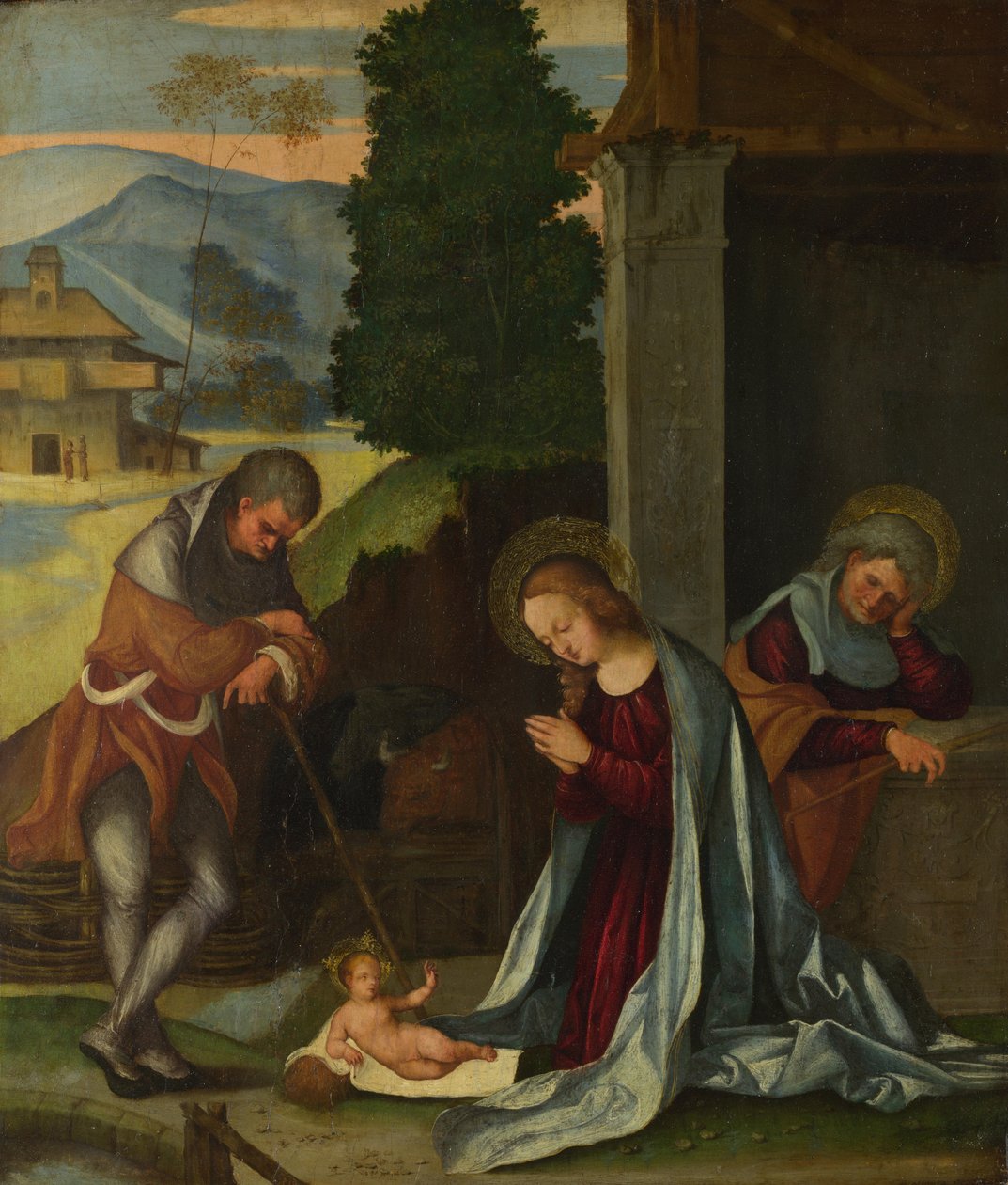 Födelsekyrkan, c. 1505 av Ludovico Mazzolino