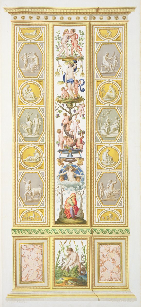 Panel från Raphael Loggia i Vatikanen, från 
