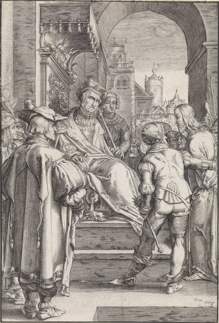 Kristus inför Pilatus The Passion (serietitel) av Ludovicus Siceram