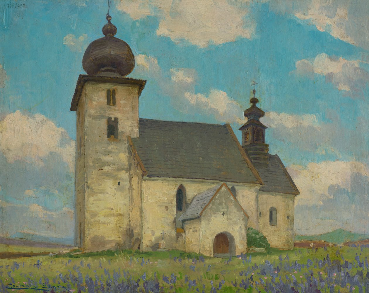 Den Helige Andes gotiska kyrka i Žehra av Ludovit Cordak