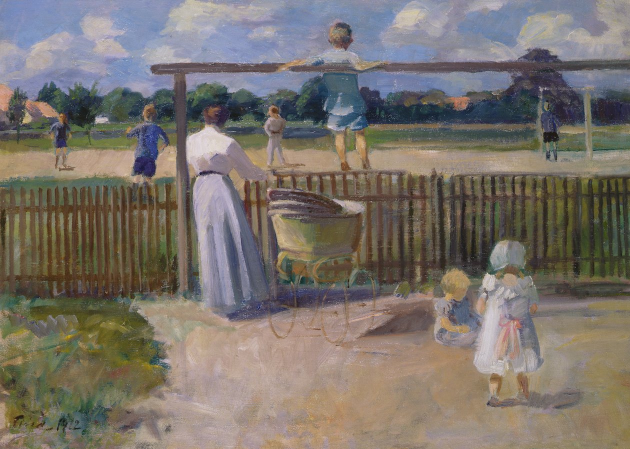 Fotbollsmatchen, 1912 av Ludvig Find