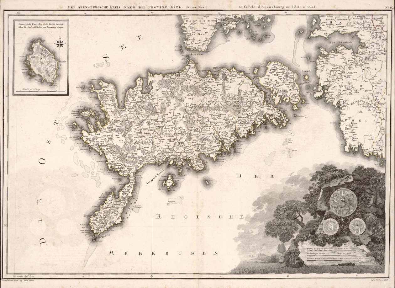Arensbugsche サークルまたは州のスウェーデン語 av Ludvig August; Hartknoch Mellin