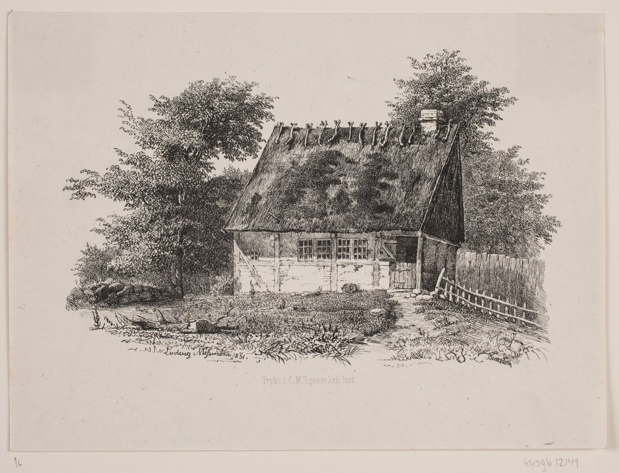 En bondgård av Ludvig Messmann