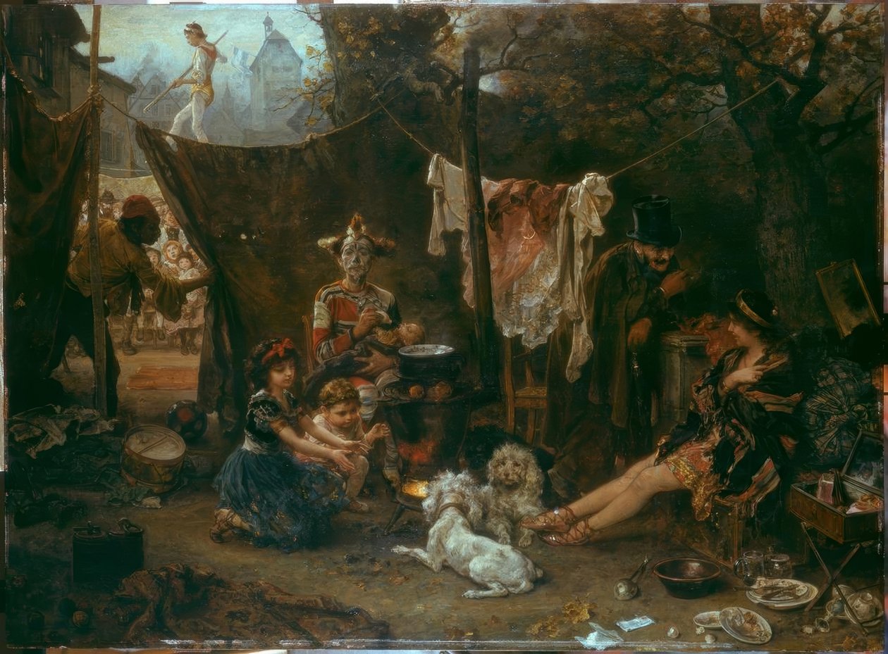Bakom gardinen av Ludwig Knaus