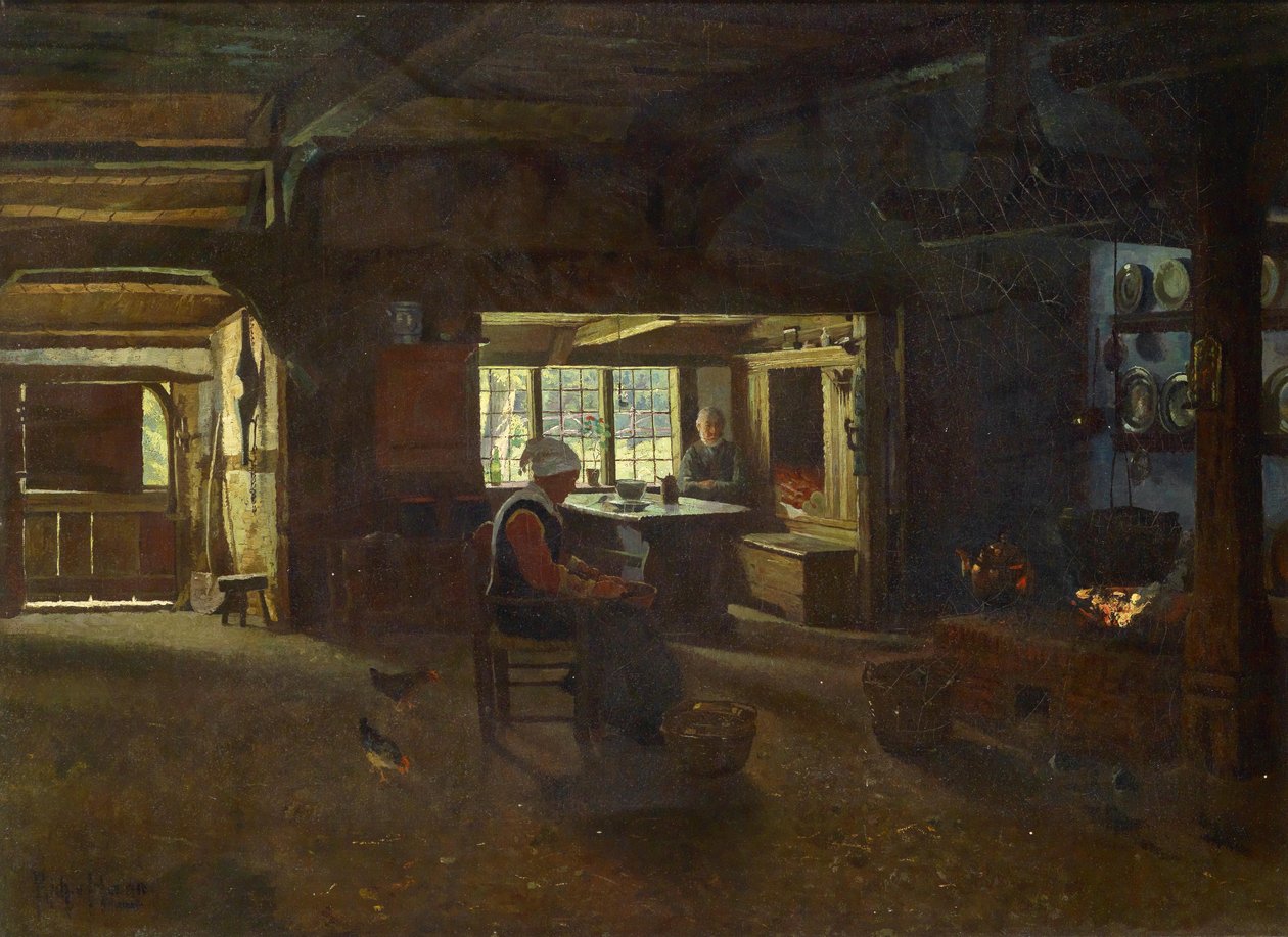 Inuti en bondgård av Ludwig von Hagn