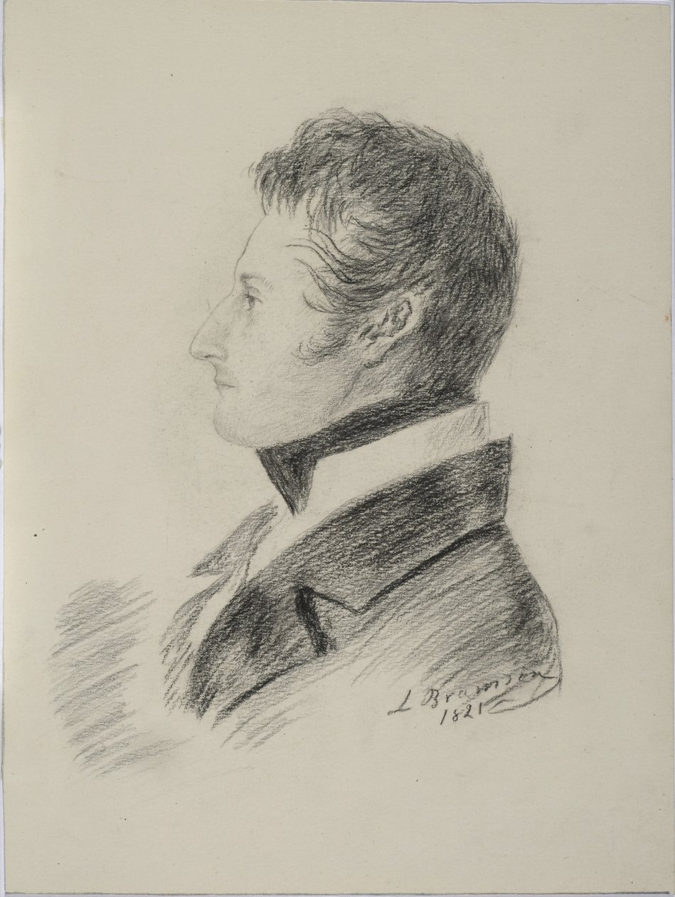 Porträtt av greve Matvey Yuryevich Vilyegorsky 1794-1866, 1821 av Ludwig Bramson