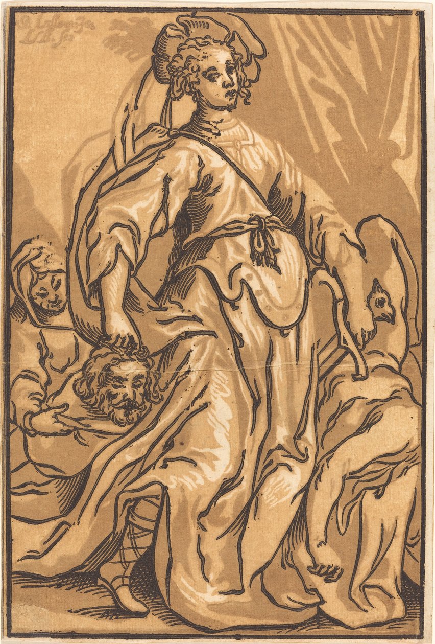 Judith och Holofernes av Ludwig Büsinck after Georges Lallemand