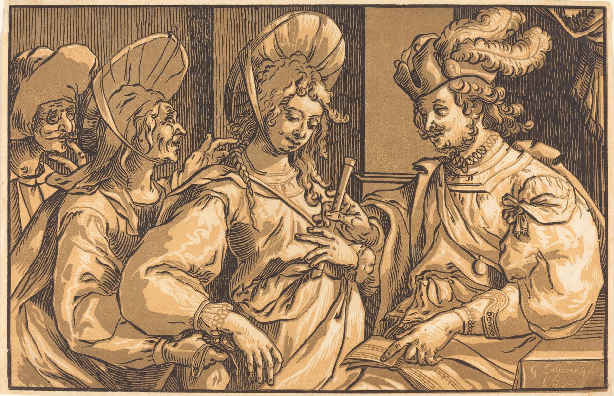 Upphandlaren av Ludwig Büsinck after Georges Lallemand