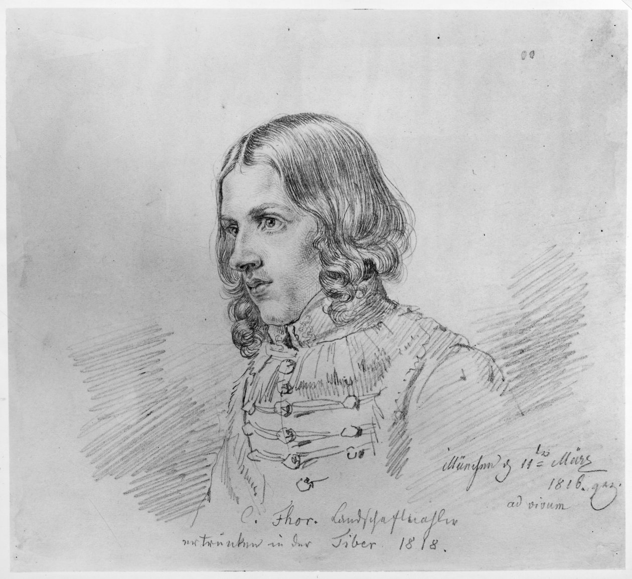 Porträtt av Carl Philipp Fohr av Ludwig Emil Grimm
