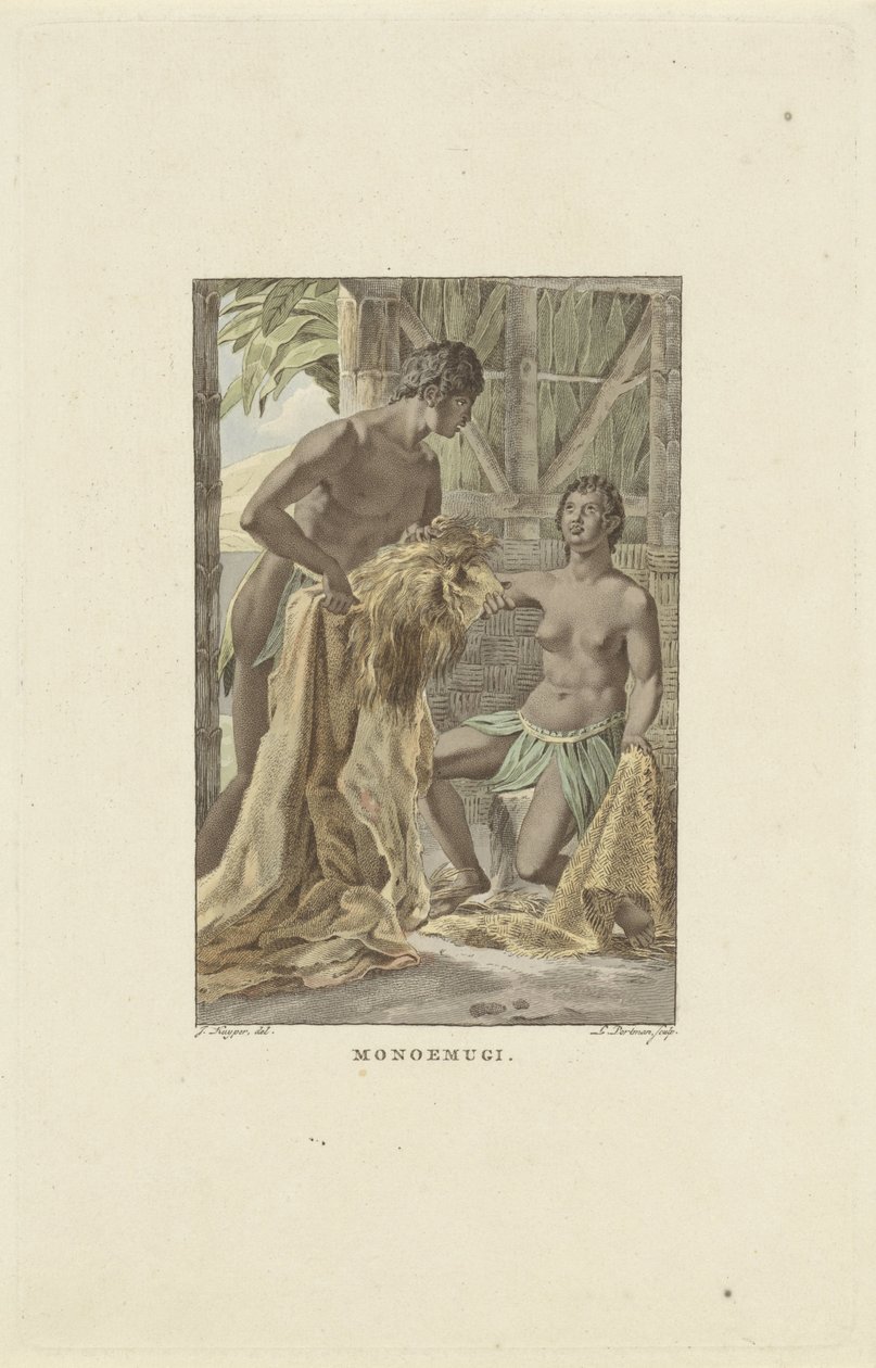 Invånare i kungariket Monoemugi Monoemugi (titel på objekt) av Ludwig Gottlieb Portman