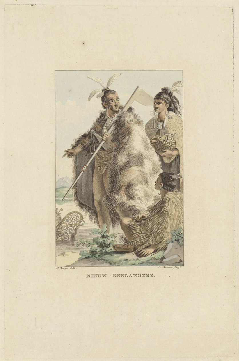 Nya zeeländare Nya Zeeland (titel på objekt) av Ludwig Gottlieb Portman