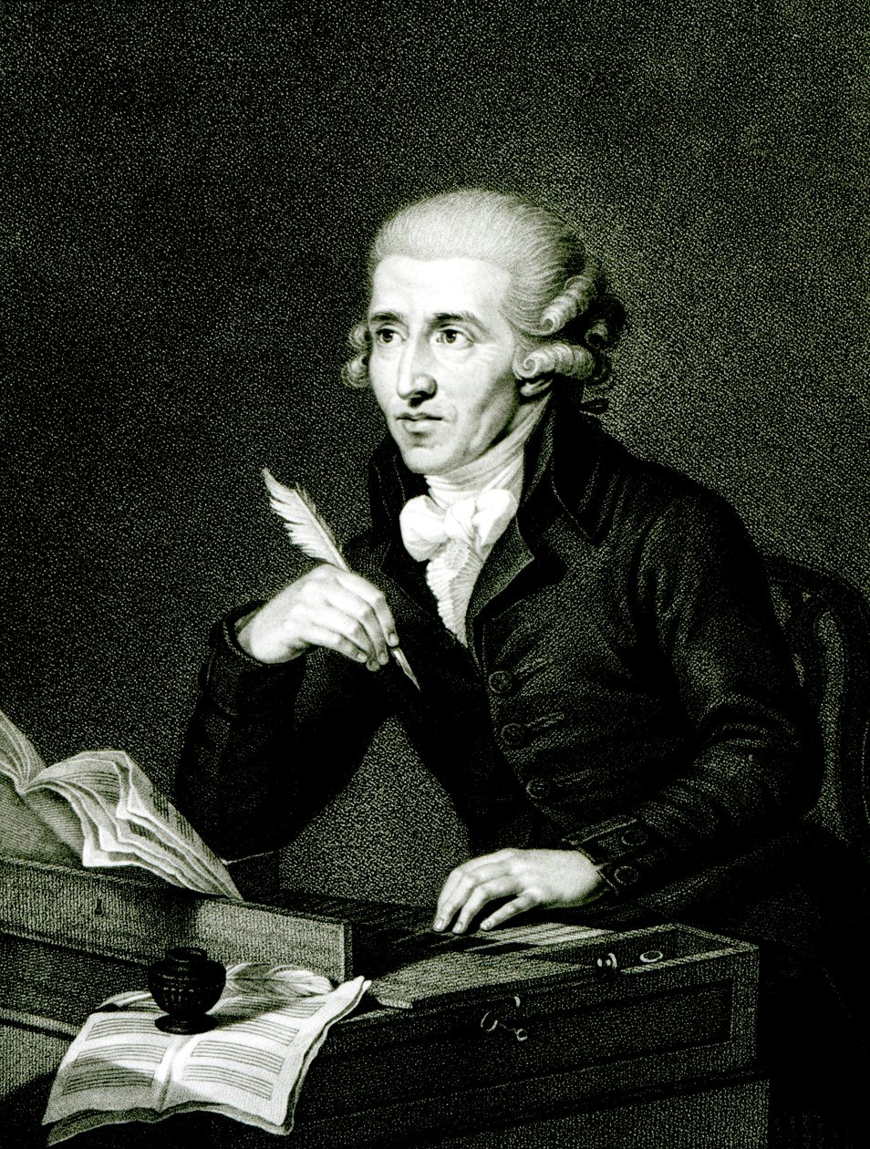 Joseph Haydn (1732-1809) c.1770 av Ludwig Guttenbrunn