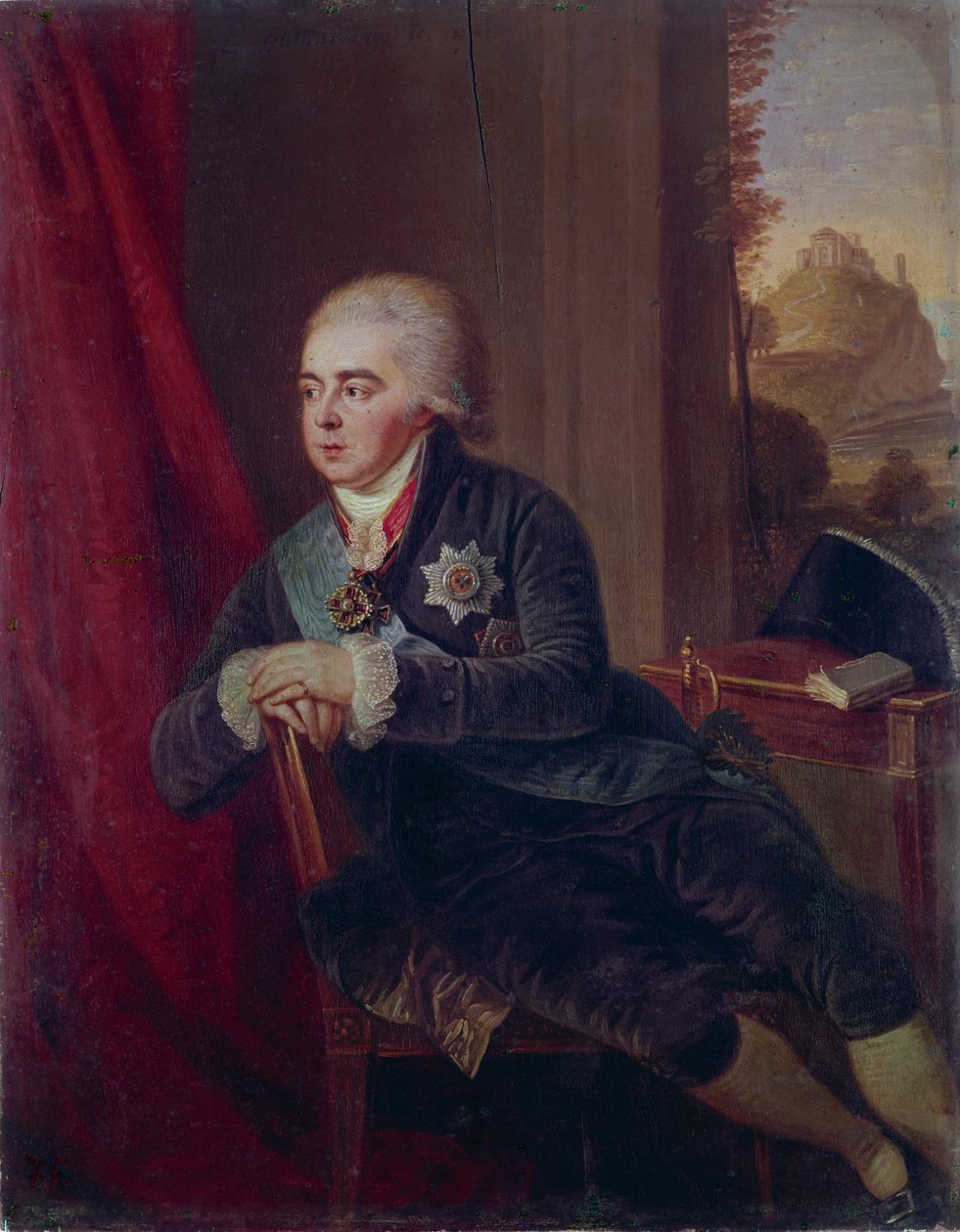 Porträtt av rektor prins Alexander Kurakin 1752-1818, 1801 av Ludwig Guttenbrunn