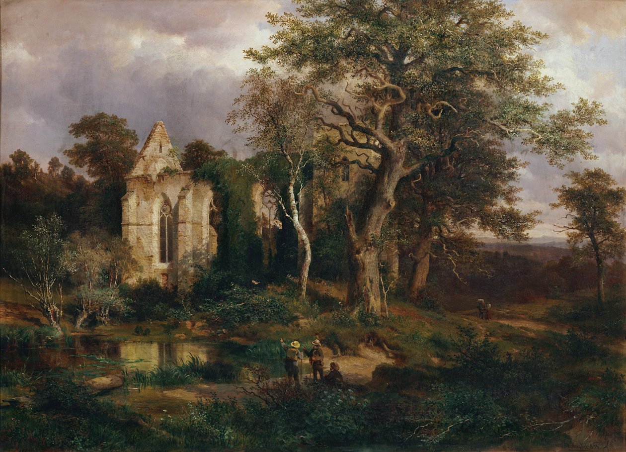 Kirchenruine av Ludwig Halauska