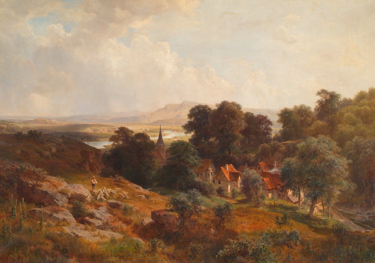 sommarlandskap av Ludwig Halauska