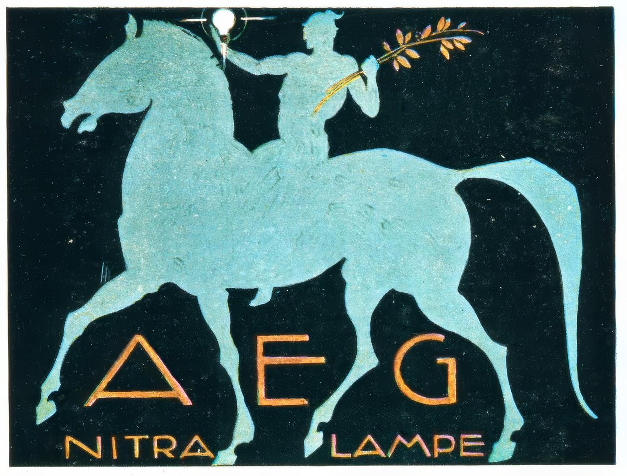 AEG / NITRA LAMPA av Ludwig Hohlwein