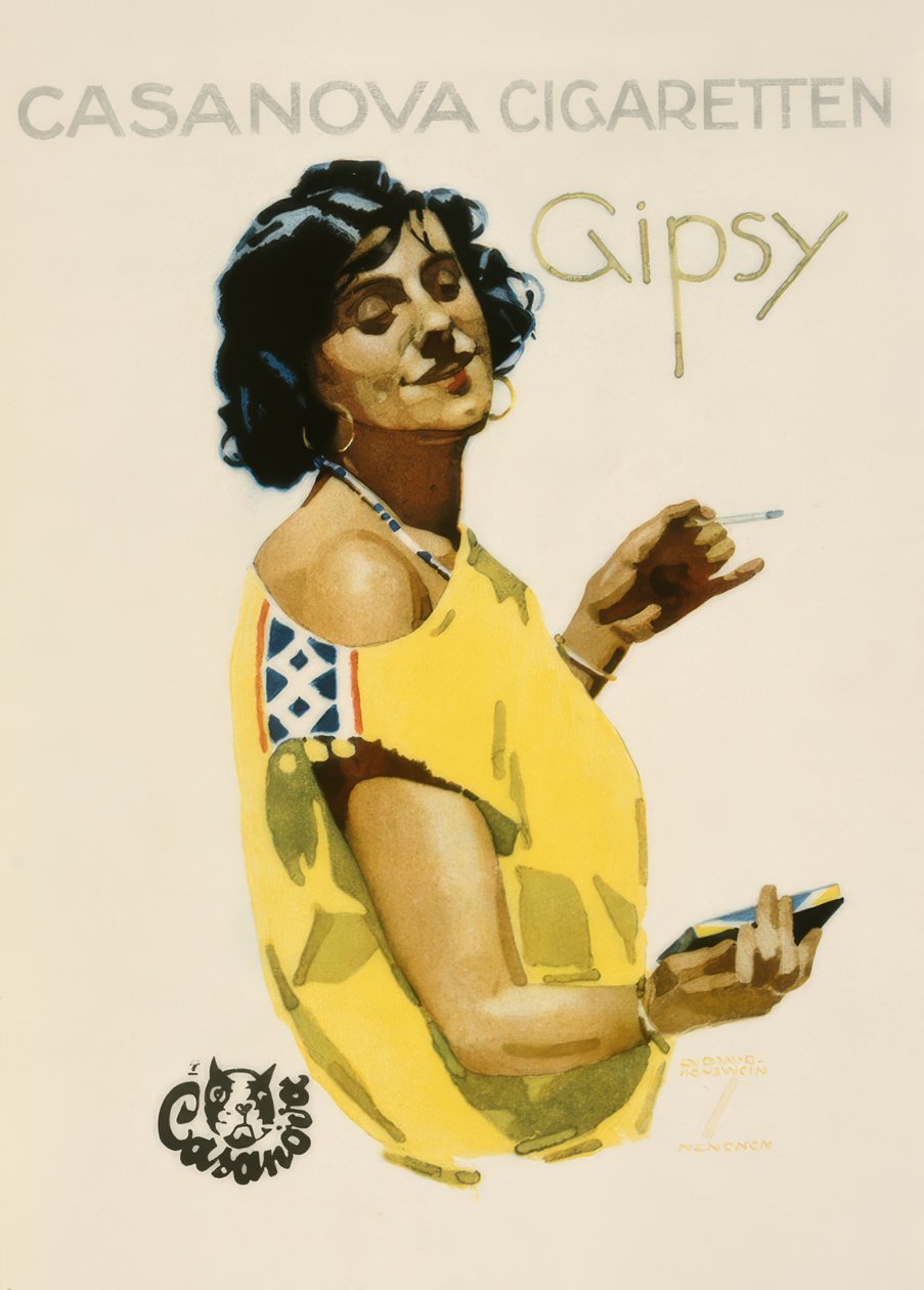 Casanova Cigaretter Gipsy av Ludwig Hohlwein