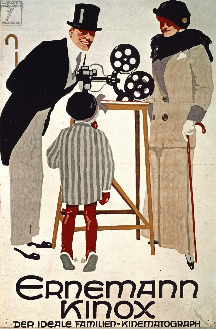Ernemann Kinox, Der Ideale Familien Kinematograph (The Ideal Family Cine-camera), Tyskland av Ludwig Hohlwein