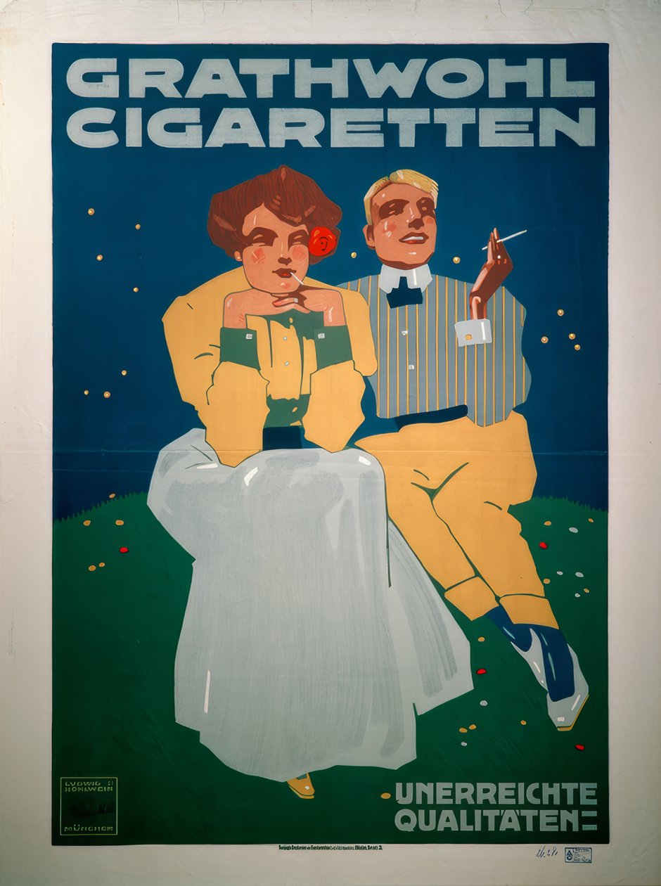 Grathwohl cigaretter av Ludwig Hohlwein
