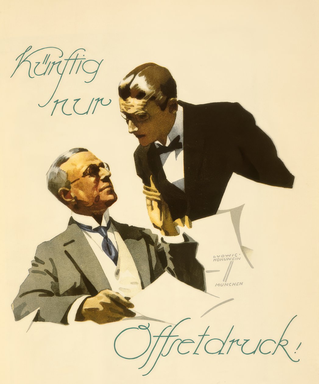 I framtiden endast offsettryck! av Ludwig Hohlwein