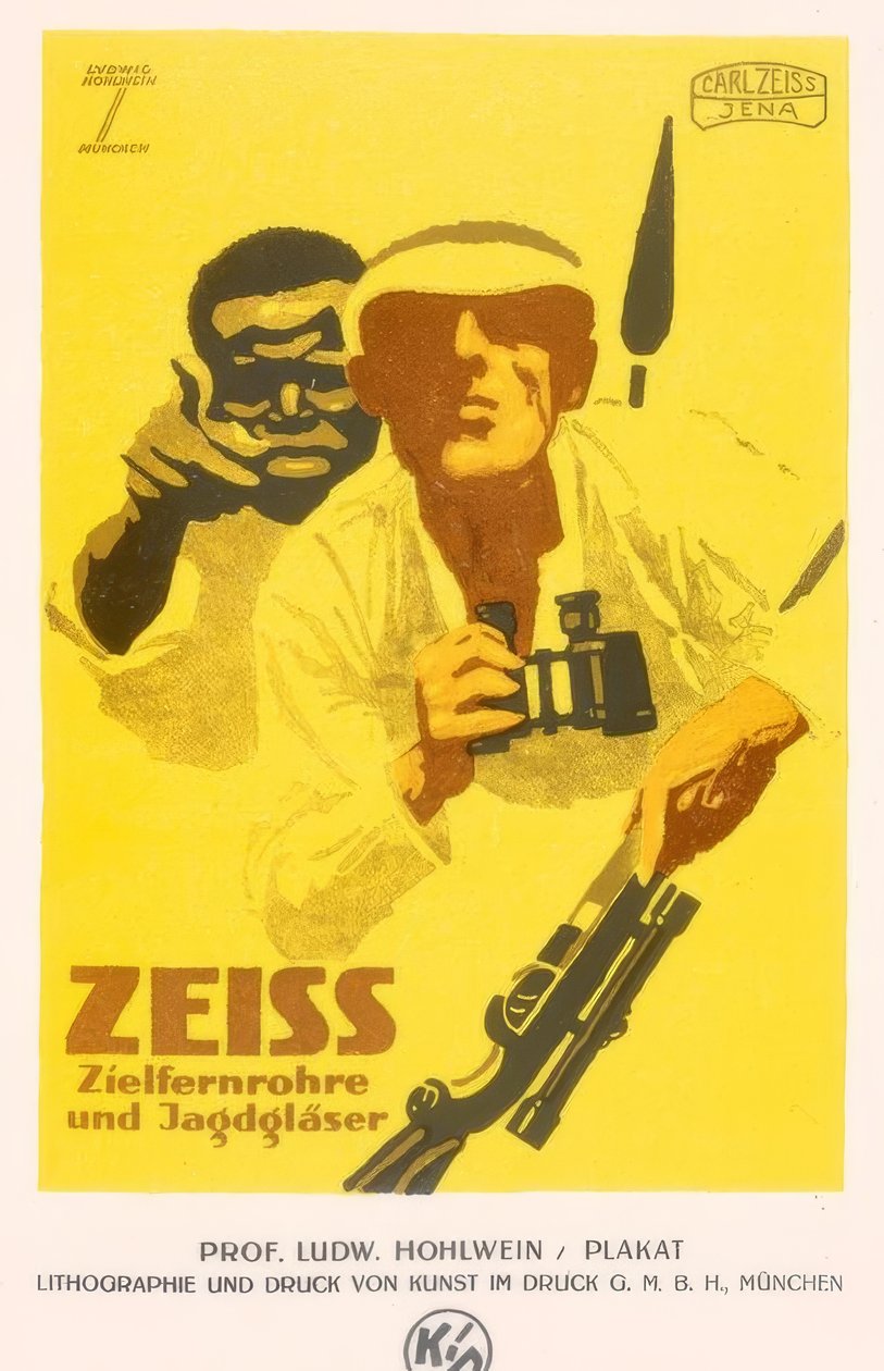 Zeiss kikarsikten och jaktglasögon av Ludwig Hohlwein