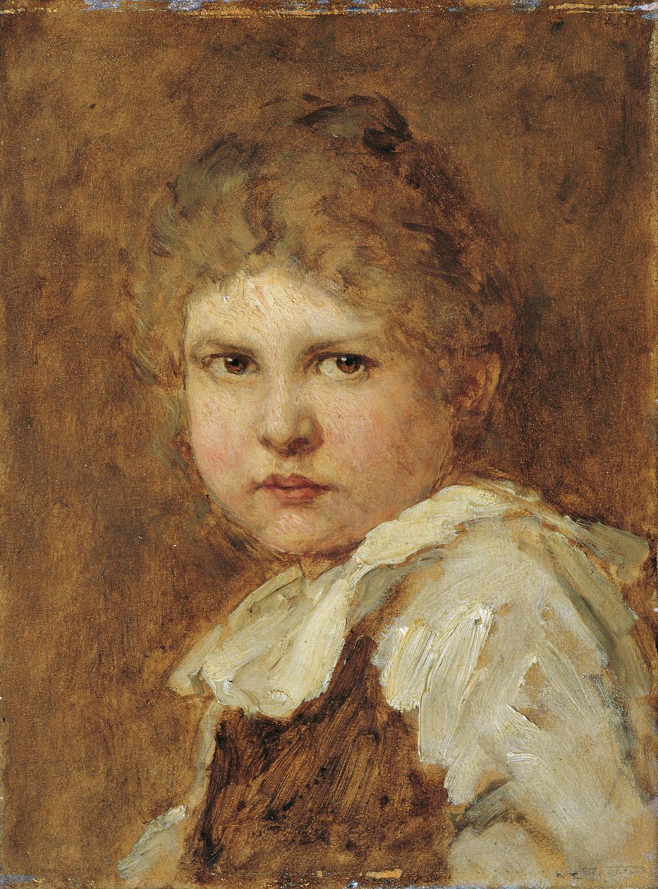 flicka huvud av Ludwig Knaus