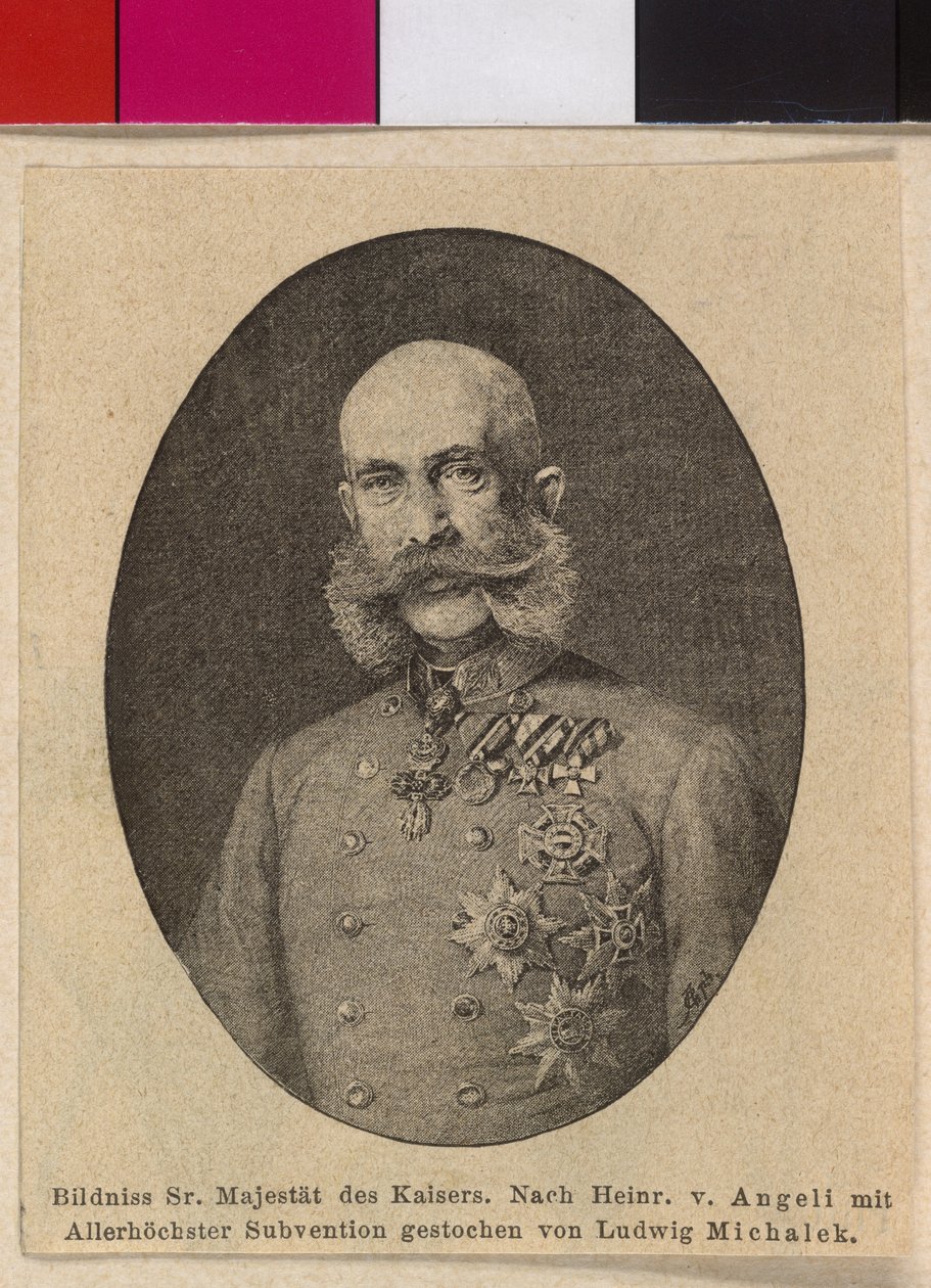 Kejsare av Österrike Franz Joseph I av Ludwig Michalek