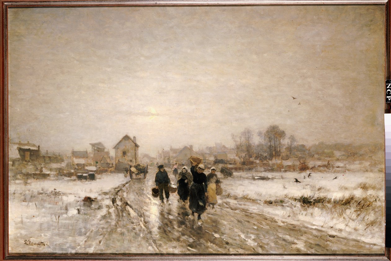 Återvänder från marknaden av Ludwig Munthe