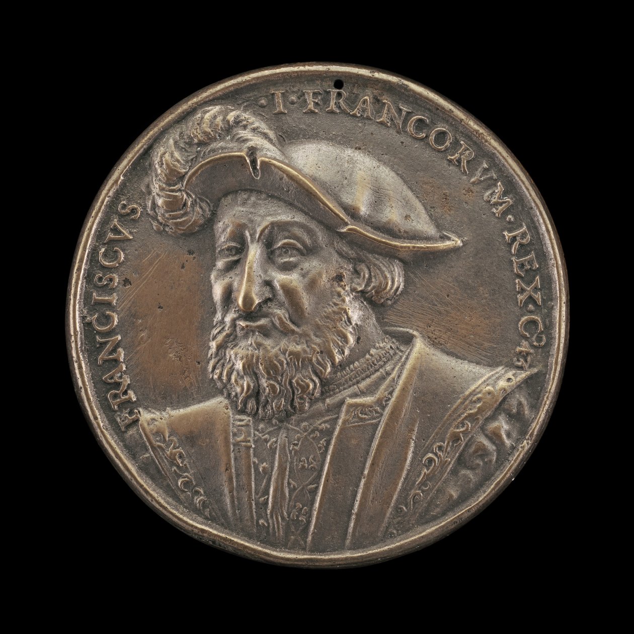 François I, 1494-1547, kung av Frankrike 1515 [framsidan], 1537. av Ludwig Neufahrer