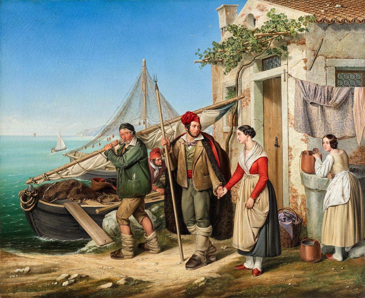 En venetiansk fiskarfamilj av Ludwig von Beniczky