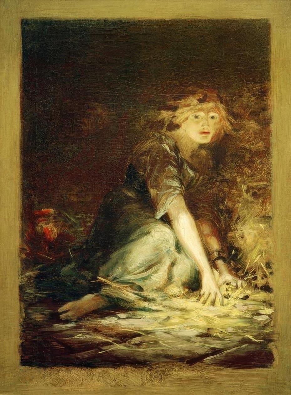 Gretchen i fängelsehålan av Ludwig von Hofmann