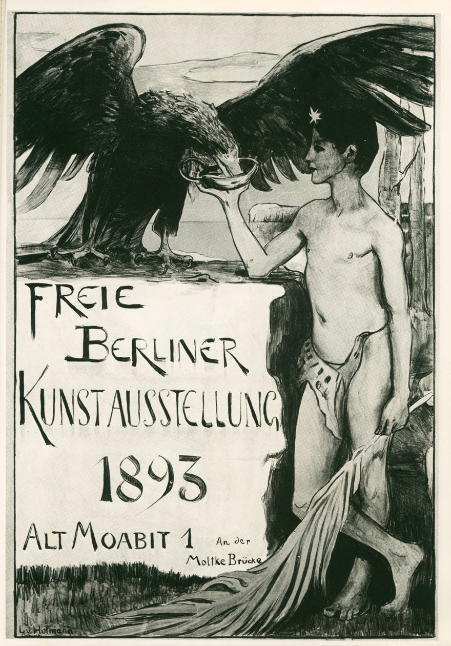 Ludwig von Hofmann: Fri konstutställning i Berlin ... (litografi) av Ludwig von Hofmann