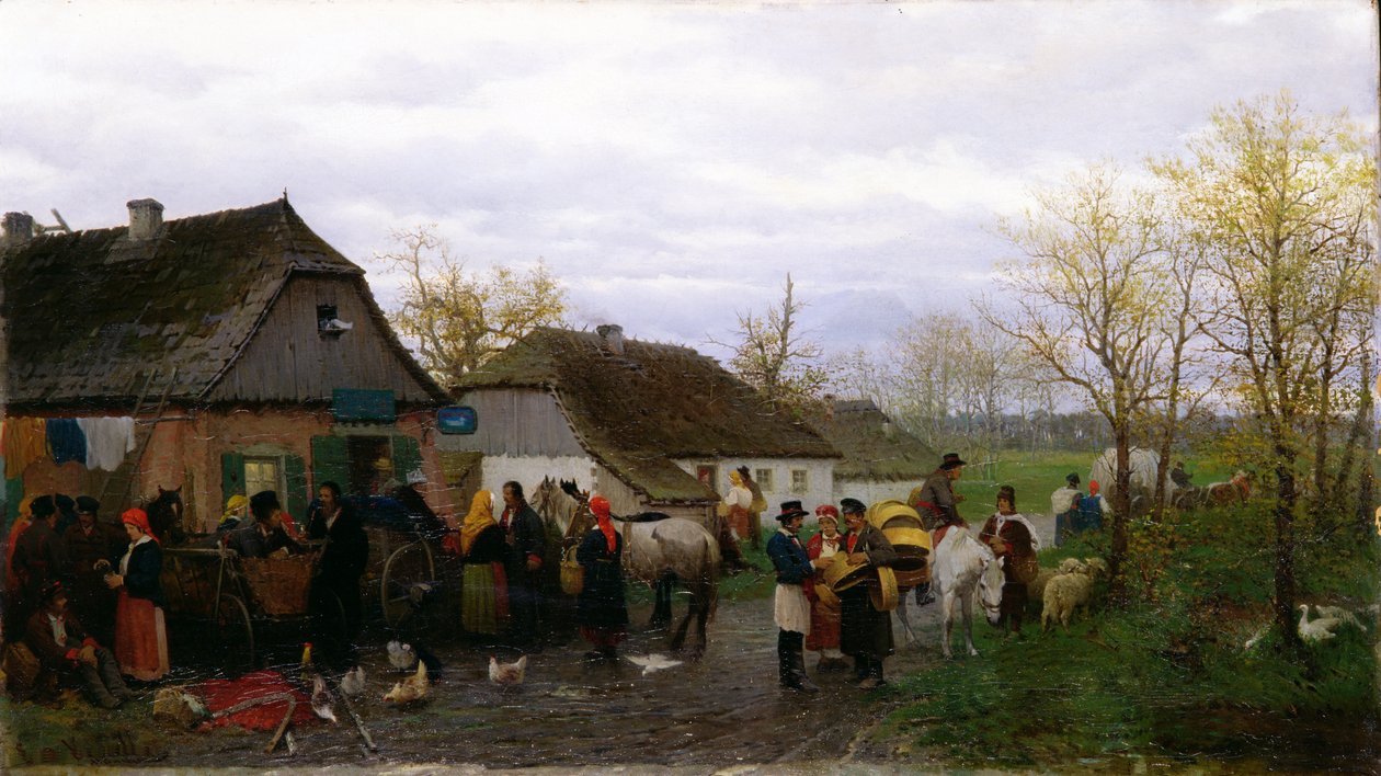 I en liten stad, ca 1880 av Ludwik Kurella