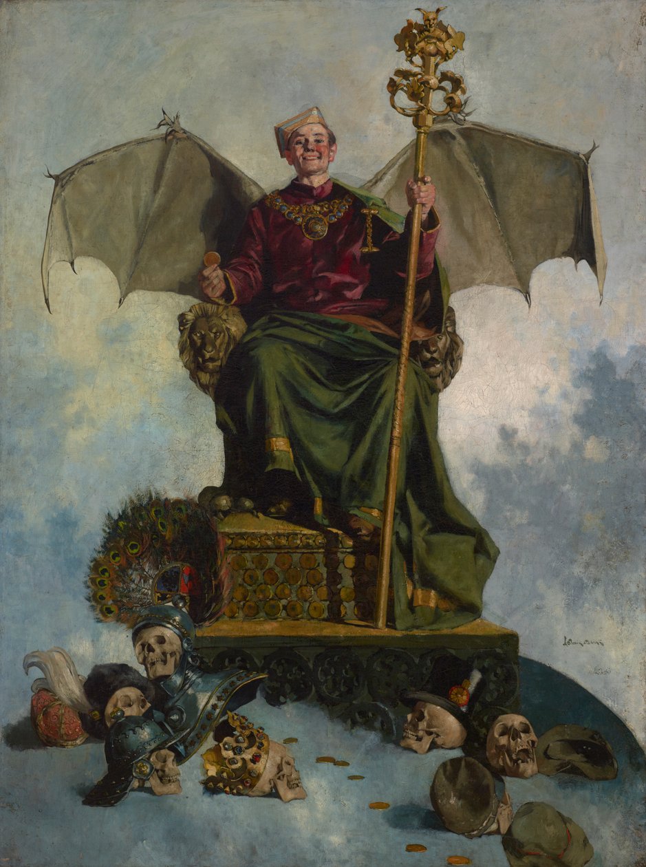 Allegory of Satan (Världens Herre), ca 1900 (olja på duk) av Ludwik Stasiak