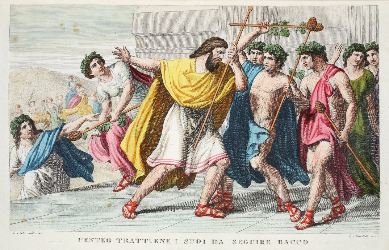 Pentheus förföljer Bacchus