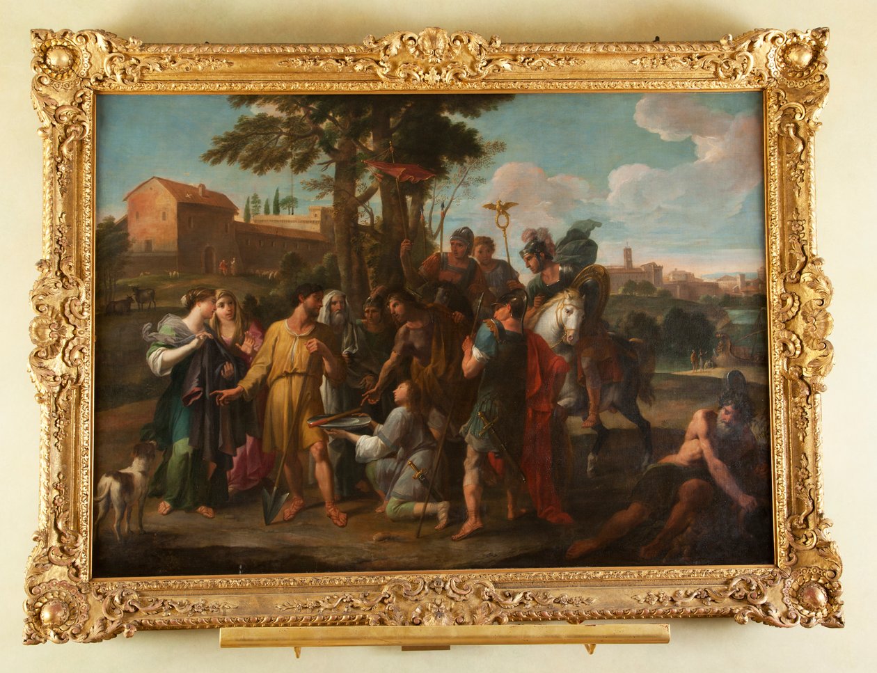 Cincinnatus vid plogen av Luigi Garzi
