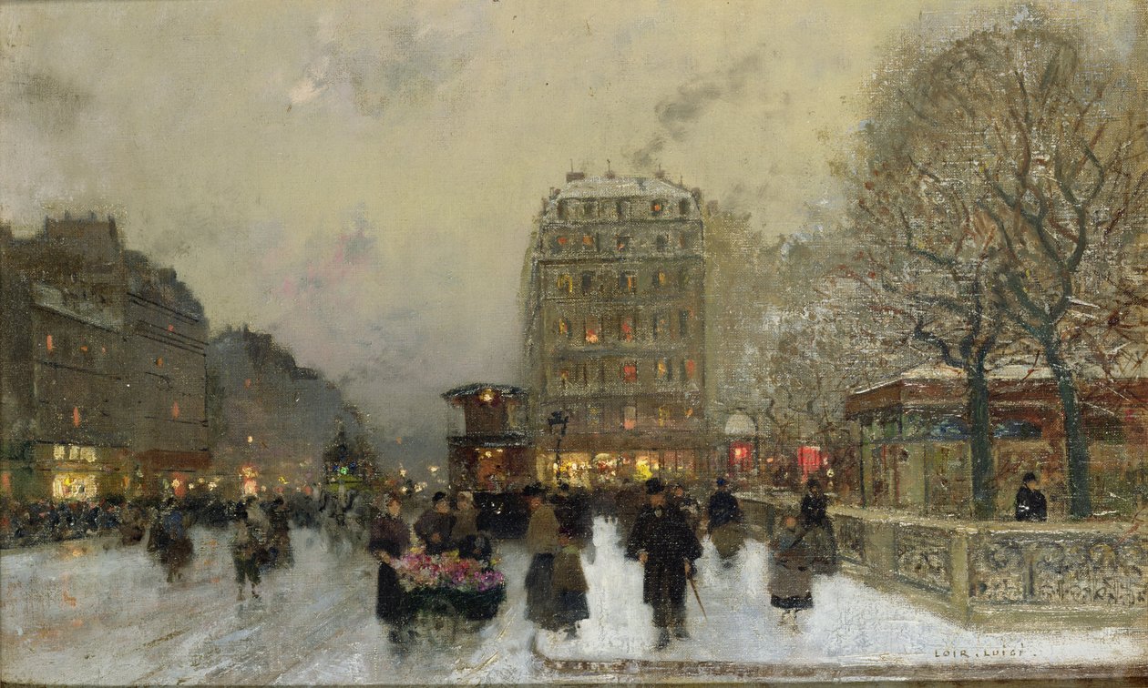 Paris Street Scen av Luigi Loir