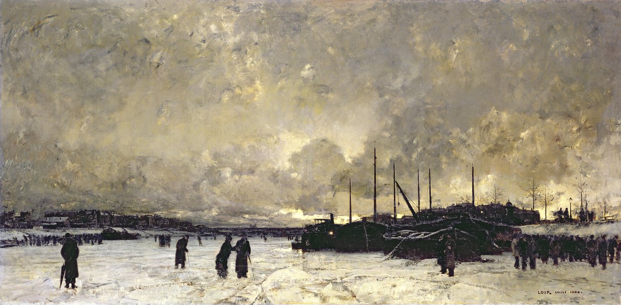 Seine i december 1879 av Luigi Loir