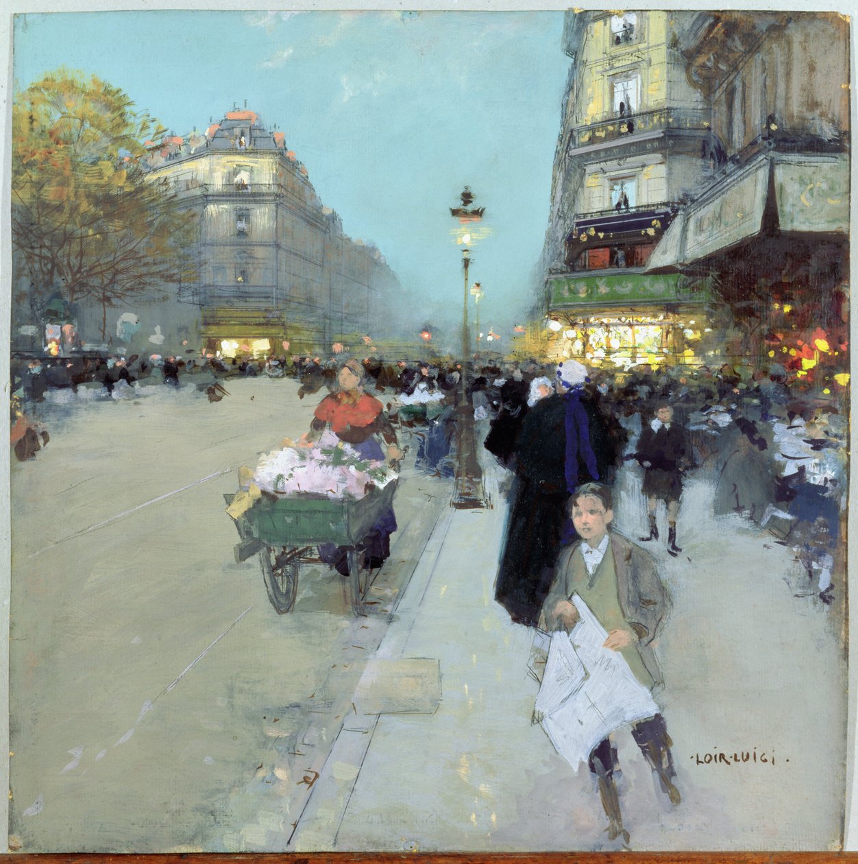 Stadslandskap av Luigi Loir