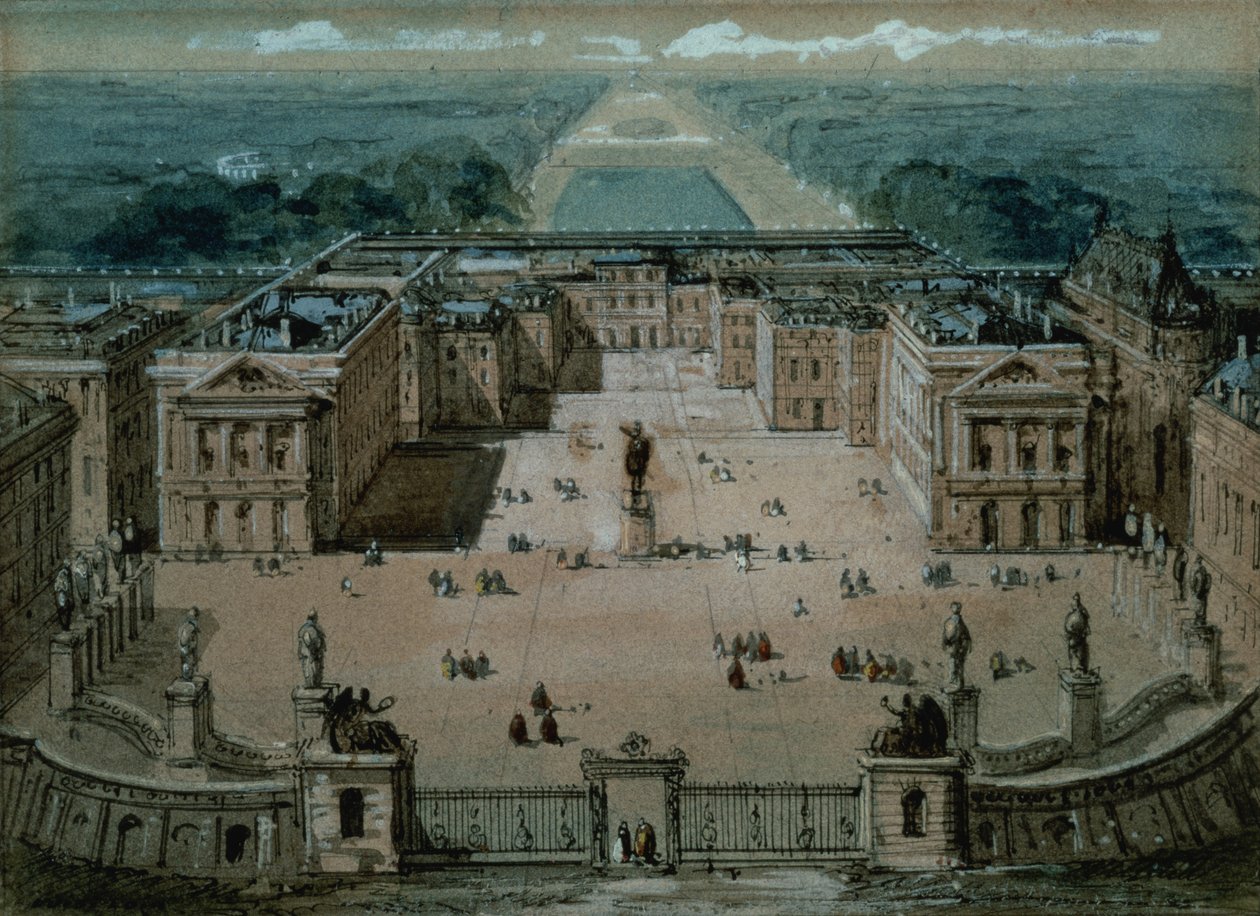 Utsikt över Versailles av Luigi Loir