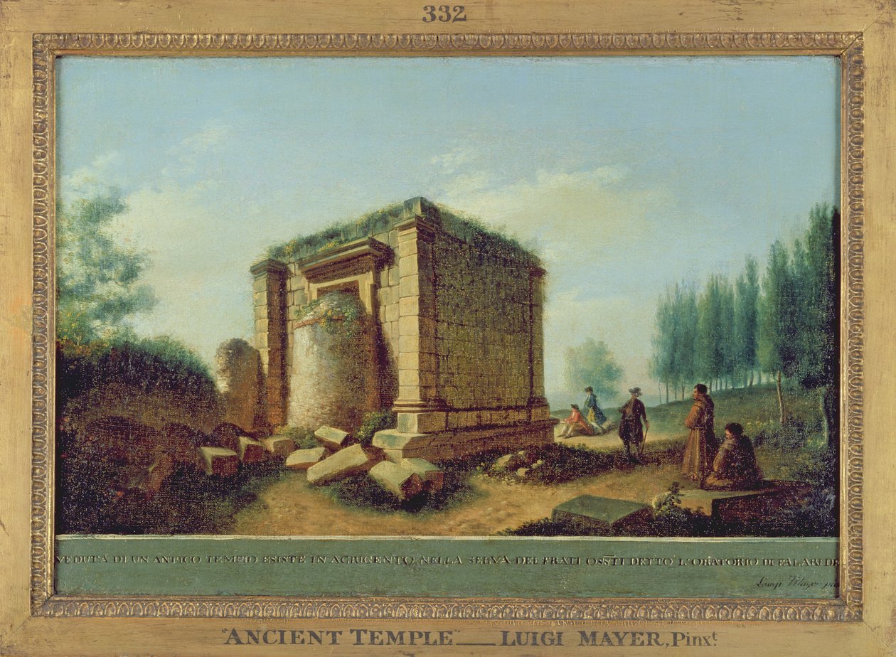 Forntida tempel av Luigi Mayer