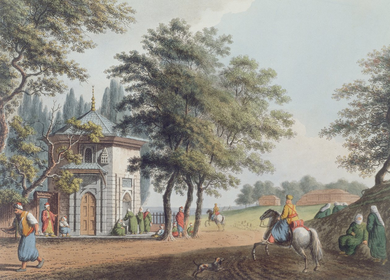 Pera, tavla 3 från "Views in the Ottoman Dominions", utgiven av Robert Bowyer (1758-1834) 1809 (akvatint) av Luigi Mayer