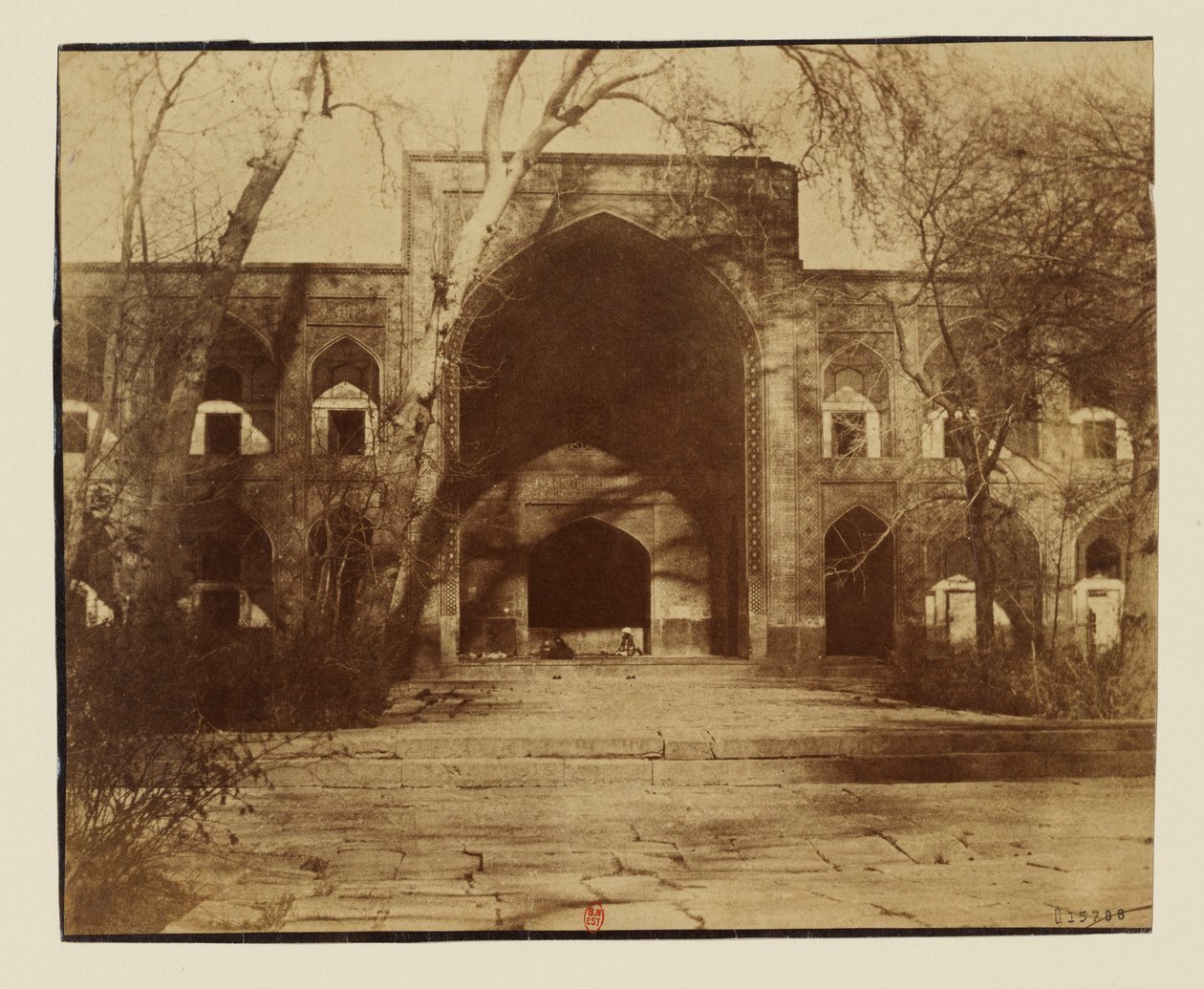 Ispahan, collège Medresseh Maderi Shah Sultan Hussein madrasa de la mère du Shah av Luigi Pesce