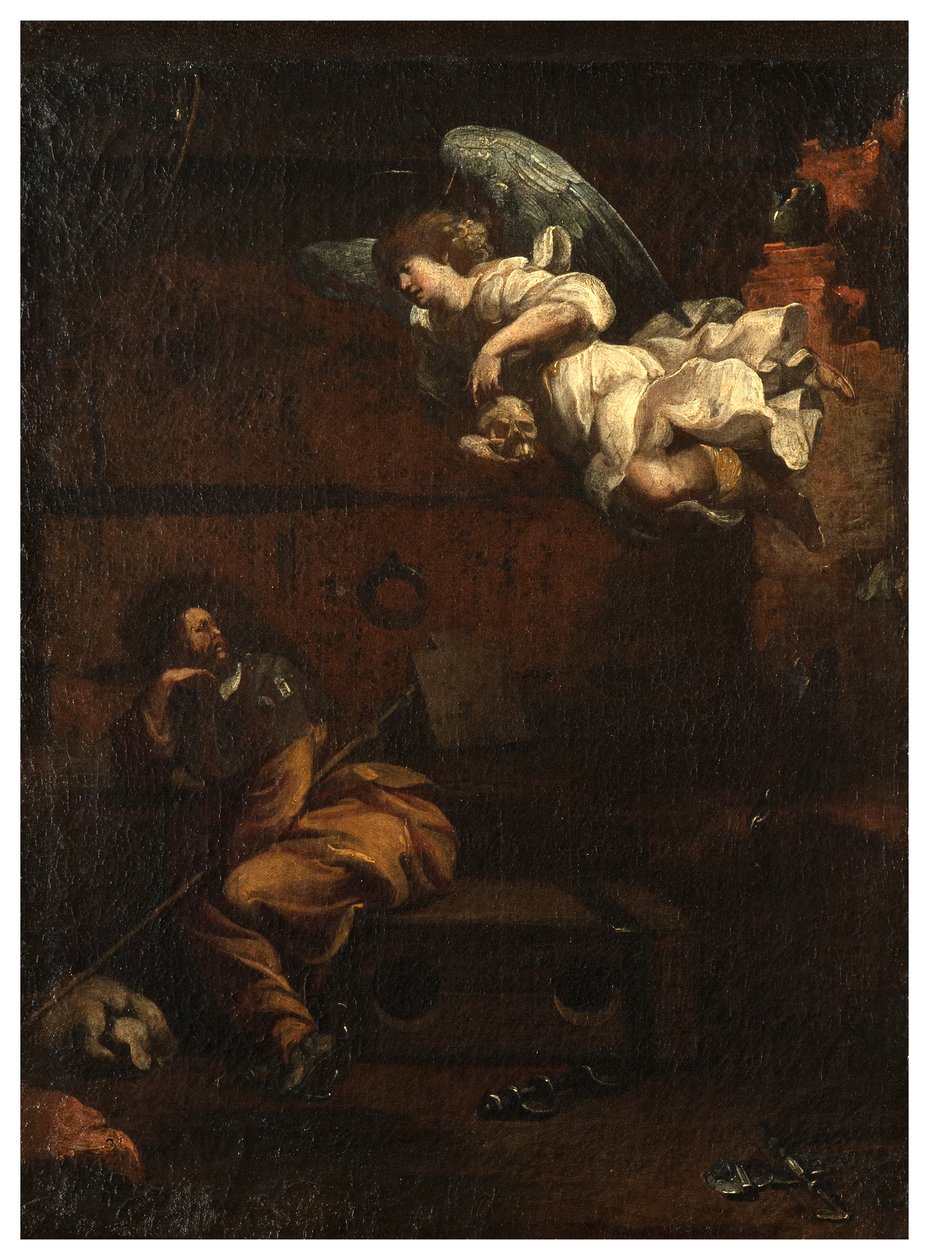 North Transept, San Roccos altare 1635, 45, Genovesino 1645, dödsbesked i fängelset, målad nedre höger av Luigi Miradori