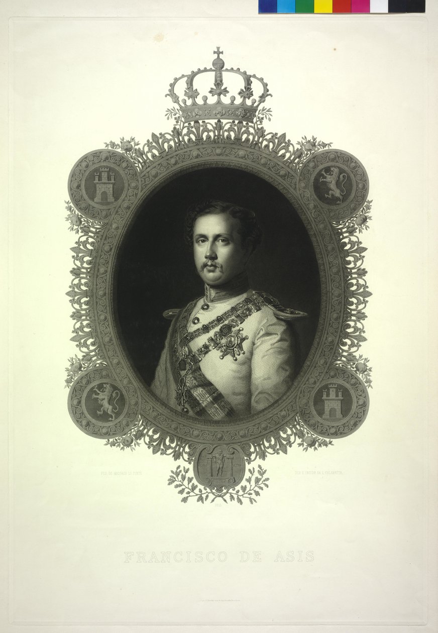 Kung av Spanien Franz av Luigi Calamatta