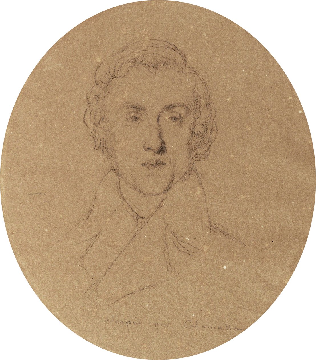 Porträtt av Fryderyk Chopin av Luigi Calamatta
