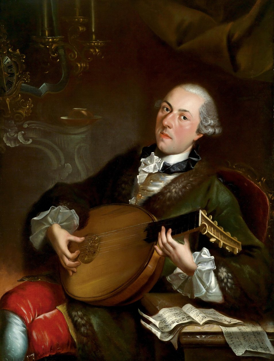 Porträtt av kompositören Filippo Della Casa 17371810 av Luigi Crespi